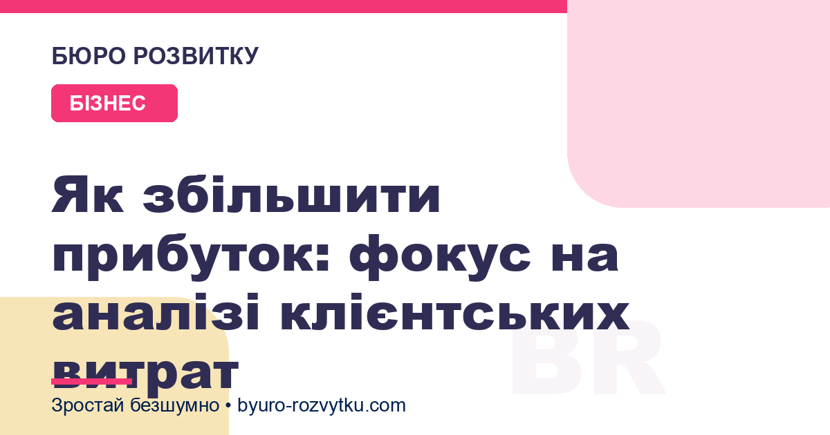 Як збільшити прибуток: фокус на аналізі клієнтських витрат