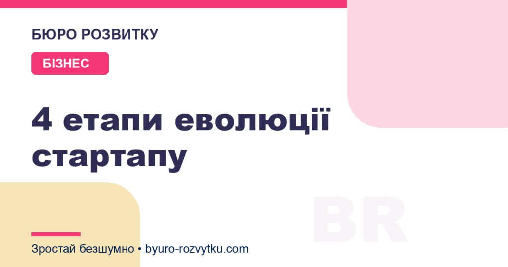 4 етапи еволюції стартапу