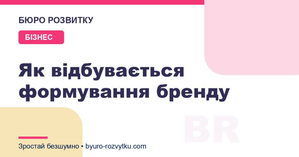 Як відбувається формування бренду