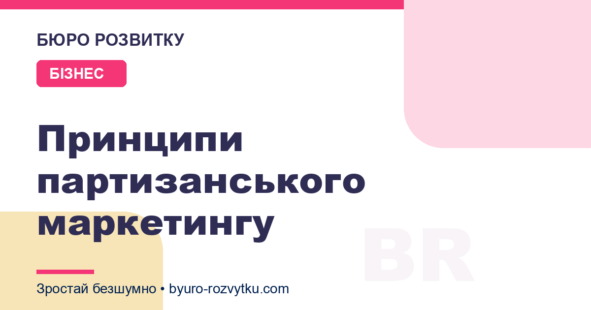 Принципи партизанського маркетингу