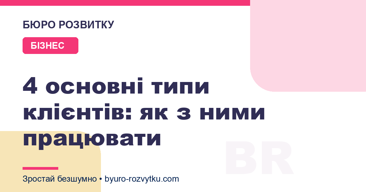 4 основні типи клієнтів: як з ними працювати